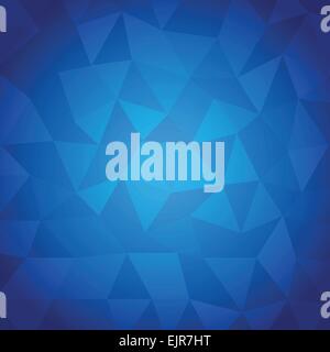 Abstract triangolo con sfondo blu Illustrazione Vettoriale
