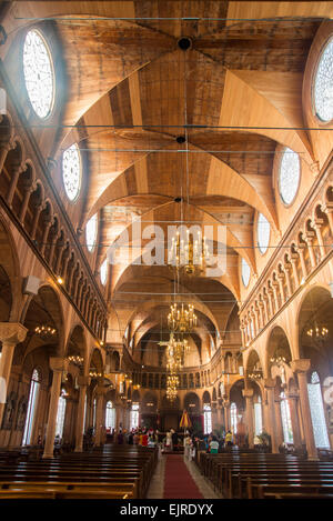Il Petrus e Paulus cattedrale, la diocesi Cattolica Romana di Paramaribo, un raffinato esempio di architettura in legno, eretta 1817, Para Foto Stock