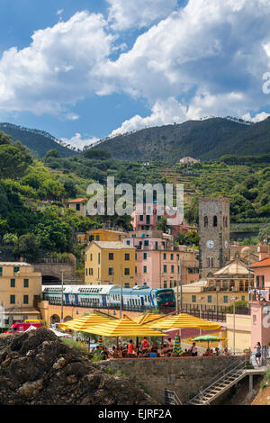 Monterosso al Mare Village, Cinque Terre Liguria, Italia Foto Stock