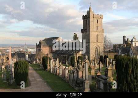 Cimitero e chiesa del Santo rude Stirling Scozia marzo 2015 Foto Stock