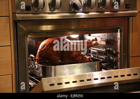 Ringraziamento Turchia la tostatura in forno Foto Stock