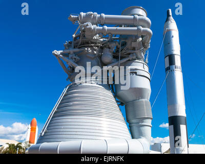 Il Kennedy Space Center Visitor Complex, Cape Canaveral, in Florida, Stati Uniti d'America Foto Stock