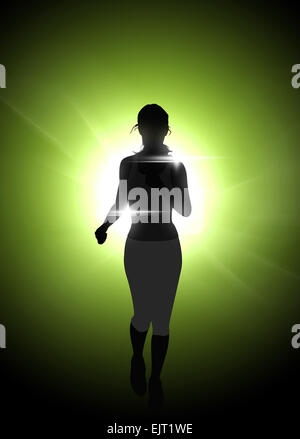 Vai eseguire! Sport invito poster e volantini sfondo con spazio vuoto Foto Stock