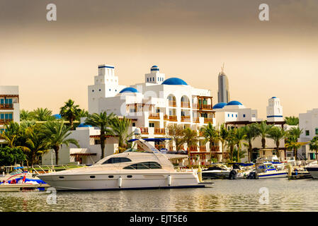 Dubai Creek Golf & Yacht Club, Dubai, UAE Foto Stock