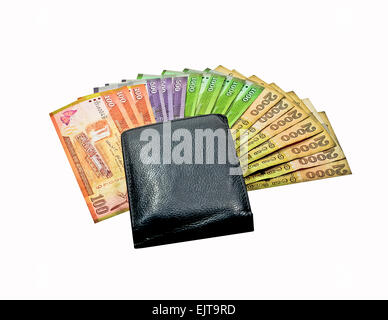 Sri Lanka rupia valuta le note Foto Stock