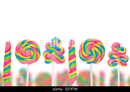 Fantasy caramella dolce terra con lollies Foto Stock