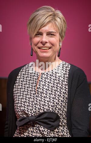 Bruxelles, Belgio, 31 Mar, 2015. La principessa Laurentien dei Paesi Bassi partecipa alla cerimonia di premiazione del 'ECF Princess Margriet Award per la cultura", Premio della Fondazione Culturale Europea (FCE), 31 marzo 2015, a Bruxelles. Credito: dpa picture alliance/Alamy Live News Foto Stock