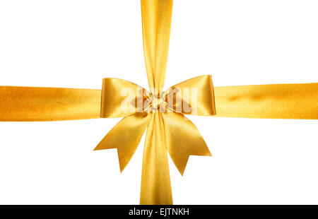 Nastri d'oro con archetto Foto Stock