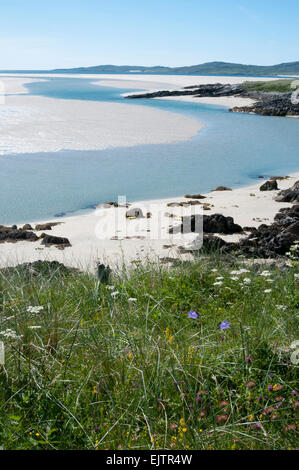 Spiaggia luskentire Isle of Harris Foto Stock