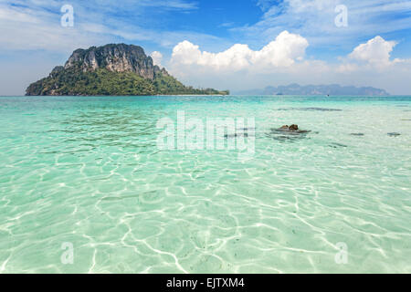 Isola tropicale situato nella provincia di Krabi, Thailandia. Foto Stock