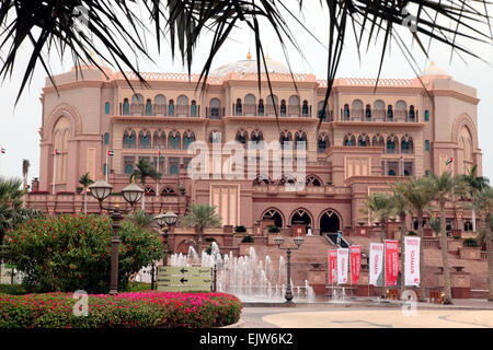 Emirates Palace Hotel Abu Dhabi Foto Stock