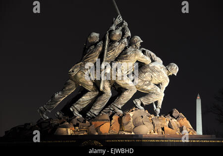 Marine Corps Guerra - Iwo Jima Memoriale - Foto Stock