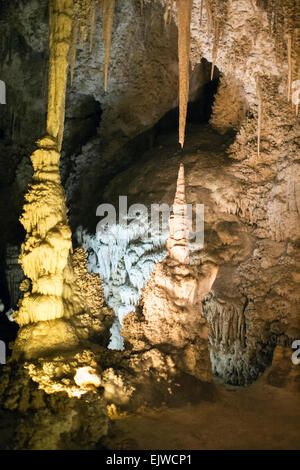 Stati Uniti d'America, Nuovo Messico, parco nazionale di Carlsbad Cavern, vista della grotta Foto Stock