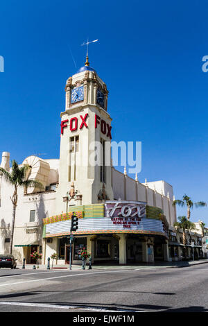 Il Fox Theatre nel centro di Bakersfield California che ha aperto il giorno di Natale 1930 Foto Stock