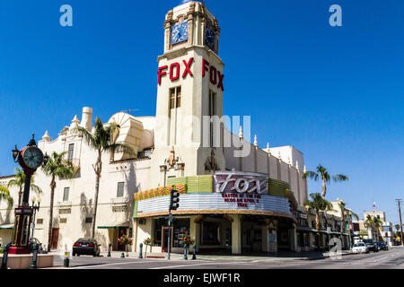 Il Fox Theatre nel centro di Bakersfield California che ha aperto il giorno di Natale 1930 Foto Stock