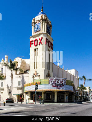 Il Fox Theatre nel centro di Bakersfield California che ha aperto il giorno di Natale 1930 Foto Stock