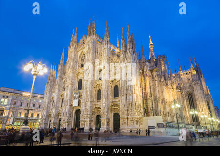 Il Duomo di Milano e il Duomo di Milano, Italia. Foto Stock