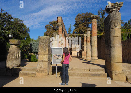 Teatro romano, Merida, sito Patrimonio Mondiale dell'UNESCO, provincia di Badajoz, Extremadura, Ruta de la Plata, Spagna, Europa. Foto Stock