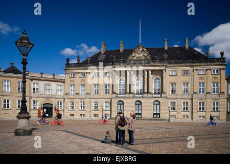 Il Royal Palace Amalienborg a Copenaghen Foto Stock