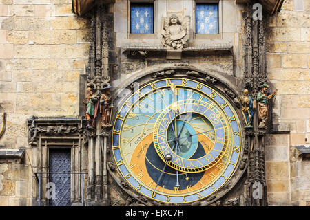 Orologio Astronomico di Praga. Repubblica ceca Foto Stock