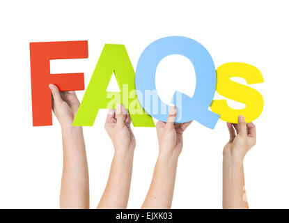 Faq Domande frequenti Informazioni risposta Foto Stock