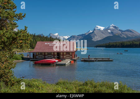 Lago maligne Foto Stock