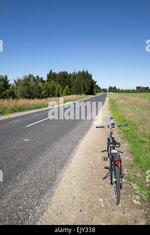 Escursioni in bicicletta intorno Middlemarch, regione di Otago, South Island, in Nuova Zelanda. Foto Stock