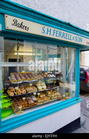 St Ives una suggestiva cittadina balneare in Cornwall Inghilterra panetteria Ferrell e pasty shop Foto Stock