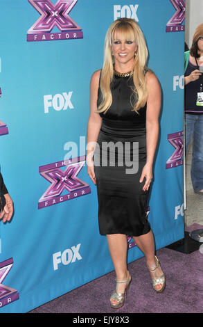 LOS ANGELES, CA - 17 dicembre 2012: Britney Spears alla conferenza stampa per il finale di stagione di Fox in 'Il Fattore X' a CBS Televison città di Los Angeles. Foto Stock