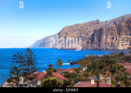 Tenerife, Santiago del Teide, Los Gigantes Foto Stock
