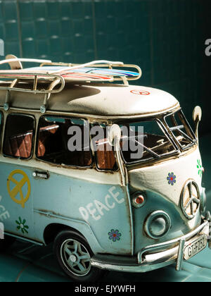 Vintage VW hippie modello di bus Foto Stock