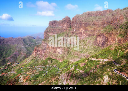 Tenerife, Masca, Teno massiccio, Isole Canarie, Spagna Foto Stock