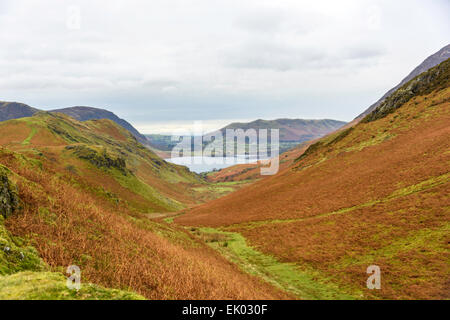 Crummock acqua da Rannerdale nodi Foto Stock