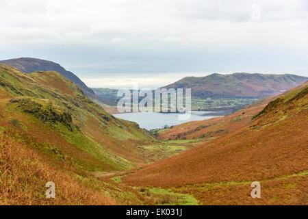 Crummock acqua da Rannerdale nodi Foto Stock