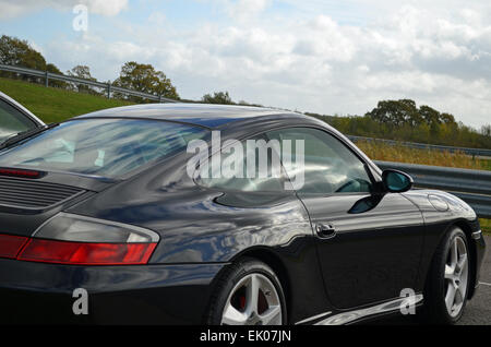 Argento Porsche 996 Carrera Foto Stock