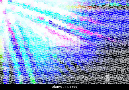 Abstract sfondo blu con stile mosaico Foto Stock