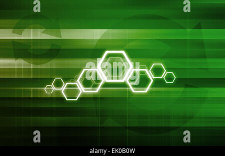 Routing Information Protocol e configurazione della tecnologia Abstract Foto Stock