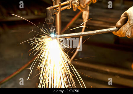 La forgiatura a mano rubare Foto Stock