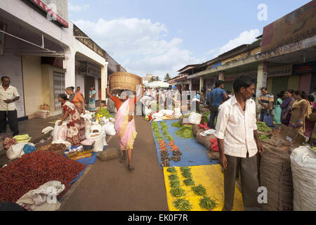 Mercato di Mapusa, Mapusa, Goa, India Foto Stock