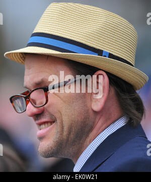 Lexington, KY, Stati Uniti d'America. 3 apr, 2015. Aprile 3, 2015:Scene intorno alla pista in apertura di giornata di primavera si incontrano su pali di Bluegrass Weekend a Keeneland Race Course in Lexington, Kentucky. Scott Serio/CSM/Alamy Live News Foto Stock