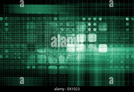 Ricerca di DNA di scienza genetica sullo sfondo dei dati Foto Stock