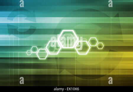 Routing Information Protocol e configurazione della tecnologia Abstract Foto Stock