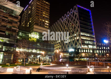 BBC edifici; Media City UK; Salford Quays, Manchester Foto Stock