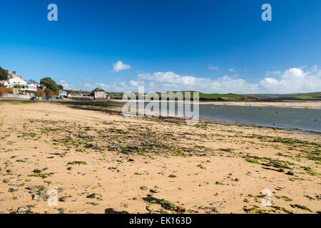 Il villaggio di roccia sul cammello estuario Cornwall Inghilterra UK Europa Foto Stock