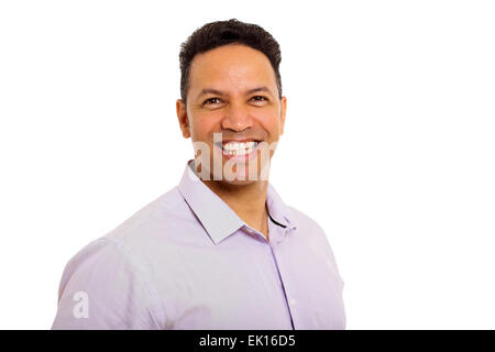 Close up ritratto di felice uomo di mezza età Foto Stock