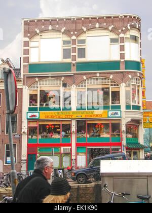 Amsterdam, Paesi Bassi - 18 febbraio 2012 : ristorante cinese nel centro di Amsterdam Paesi Bassi . Foto Stock