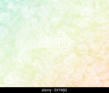Abstract boken bBackground in luce, giallo, arancio e sfumature di verde. Illustrazione con alto grado di dettaglio. Foto Stock