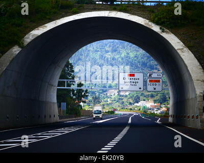 Traffico stradale segno isola di Tenerife Isole Canarie Spagna Foto Stock