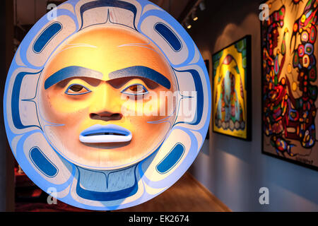 Eagle spirito Gallery, Granville Island, Vancouver, Canada Foto Stock