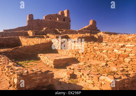 La missione spagnola San Gregorio De Abo, Salinas monumento nazionale, Nuovo Messico, Stati Uniti d'America Foto Stock